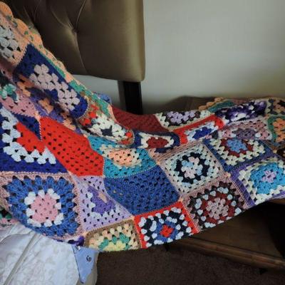 Lot of 3 Crocheted Blankets