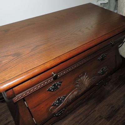 Beautiful 4 Drawer Bombe Chest