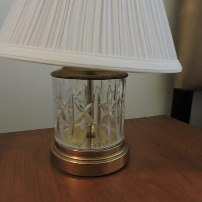Cute Glass and Brass Lamp