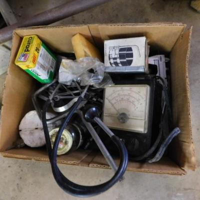 Box of Mechanic's Testing Equipment