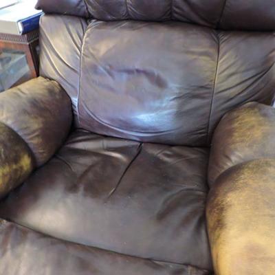 Brown Leather Recliner