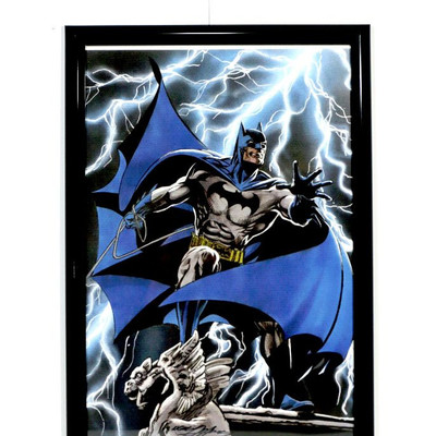 BATMAN Dark Knight JLA Super Hero Fine Comic ART Print Signed by Neal Adams - 13