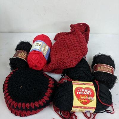 Misc Bundles of Yarn & Started Projects