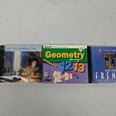 3 CDs: Book of Mormon, Geometry, French
