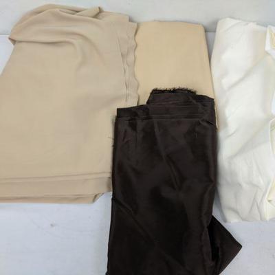 4 Fabrics: Cream, Brown, Tan, Beige