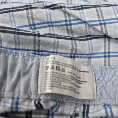 Men's Pants: White Nike Large. Plaid Tommy Hilfiger PJs XL