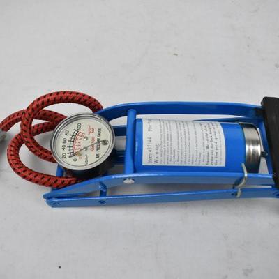 Foot Pump W/ Air Nozzle Adapters
