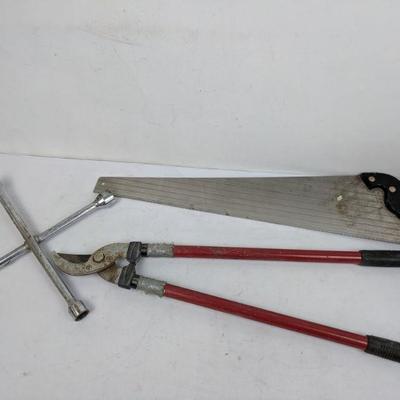 Saw, Tire Iron, Trimmers