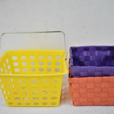 3 Small Baskets - New