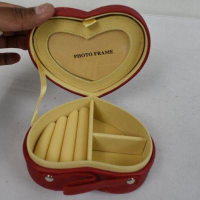 Avon Red Heart Shaped Jewelry Box - New, Opened Package