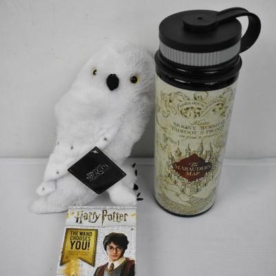 Fantastic Beasts Owl, Collectable Wand, Marauder's Map Tumbler - New