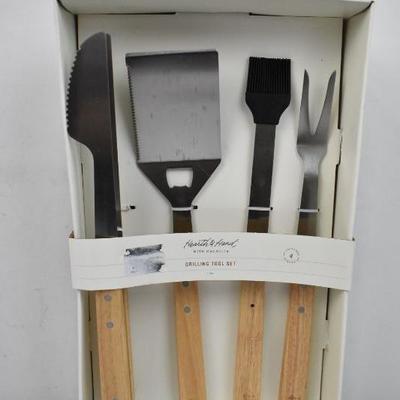 Hearth & Hand Grill Tool Set - New