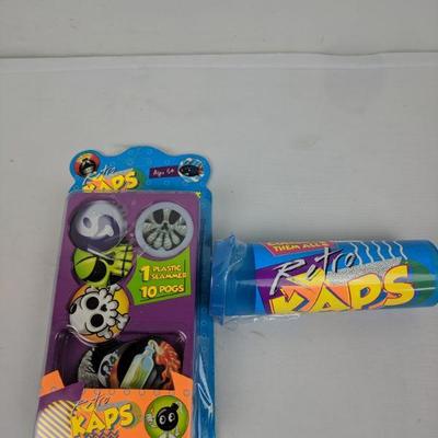 Retro Kaps Booster Pack & 20 Pogs - New