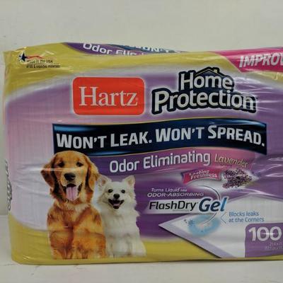 Hartz Home Protection Dog Pads, 100 QTY - New