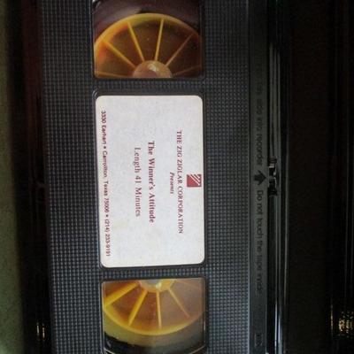 Lot 12 - Zig Ziglar VHS Tapes & Book