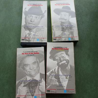 Lot 15 - The Best of Red Skelton 4 Volume Set VHS tapes 