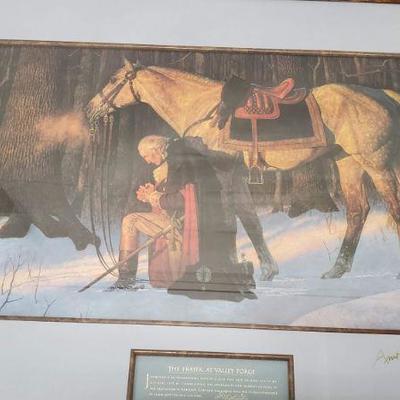 The Prayer at Valley Forge, Autographed by Artist