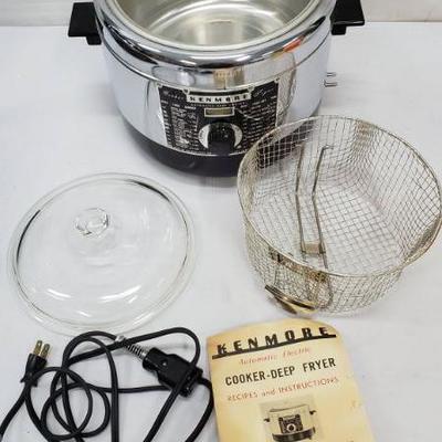 Vintage Kenmore Deep Fryer, Little Use, Model 309-69320