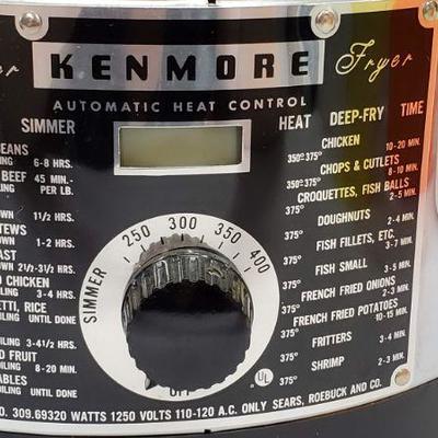 Vintage Kenmore Deep Fryer, Little Use, Model 309-69320