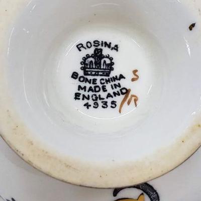 Vintage Rosina Queens Bone China Made in England Tea Cup, Pattern No. 4935