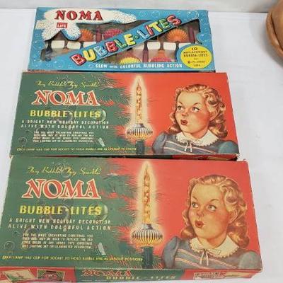 2 Sets of Vintage Bubble Lights, Noma Bubble Lites, Original Boxes