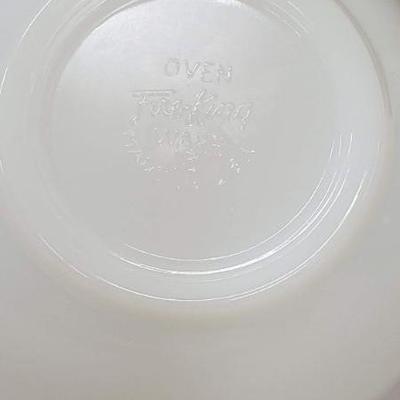 Set of 2 Vintage Fire King Ovenware White Milk Glass 5" Chili Cereal Soup Bowls