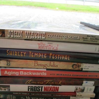Lot 19 - Various DVD Movies - John Wayne - Shirley Temple - Frost Nixon