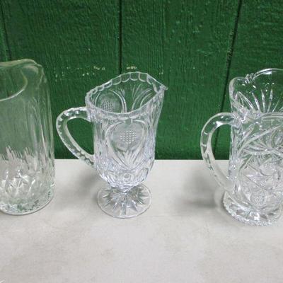 Lot 23 - Crystal Pitchers 