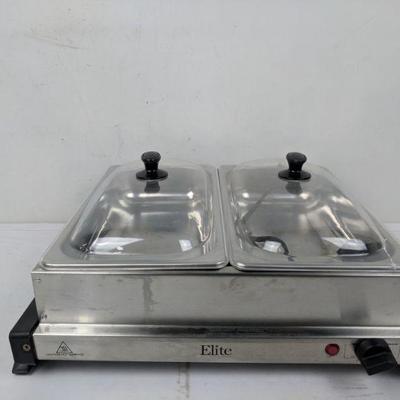 Elite Food Warmer Serving Dish - Works