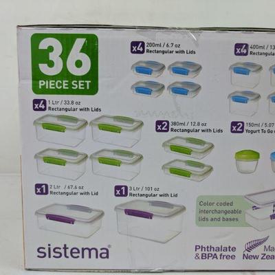 Sistema Stackable Containers 36 Pcs