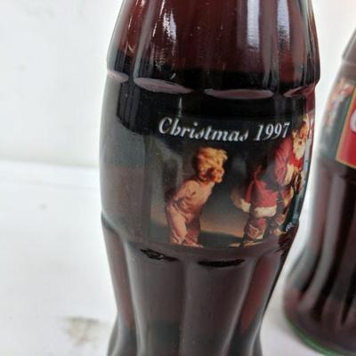 5 Collectable Coca-Cola Glass Bottles