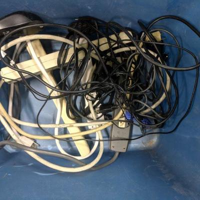 Misc Cords: Power Strips, Surge, Mouse, Various Power Supply
