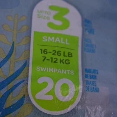 Huggies Little Swimmers Size 3 (16-26 lbs) Open package, qty 18