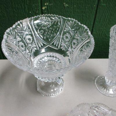Lot 39 - Crystal Glassware - Bowls & Vase - Lausitzer & Evita