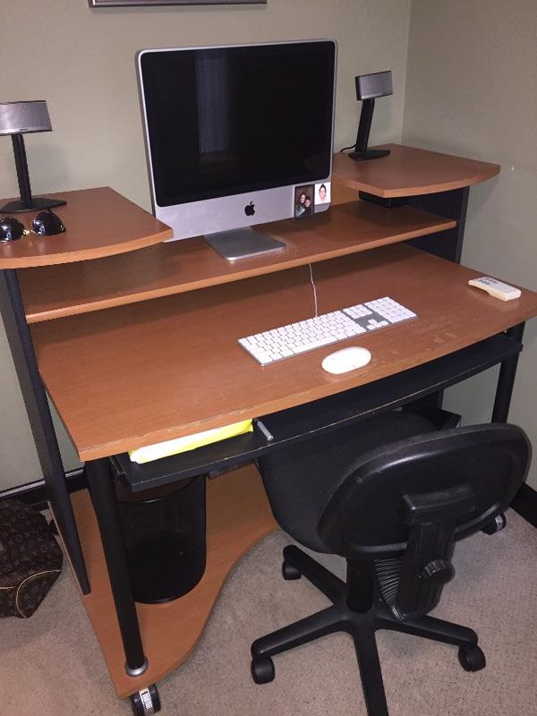 Lot 294 Ikea Desk Approximately 48 Inches Wide By 48 Inches Tall