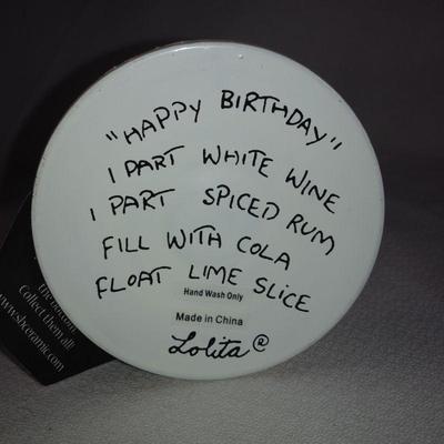 Lolita's Birthday Wine Glass