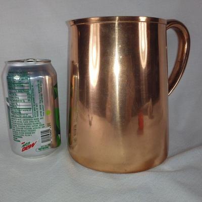 Solid Copper Pitcher