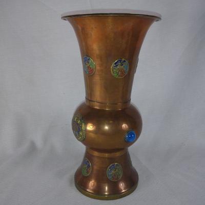 Ornate Vintage Copper Vase