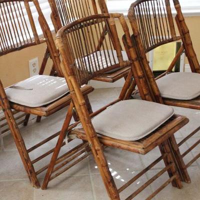 Lot 19 Set 4 Bamboo Chairs