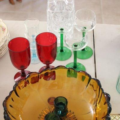 Lot 24 Colored Glass