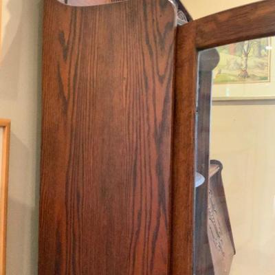 Antique Victorian Oak Furniture Secretary Desk Bookcase Cabinet c.1900 