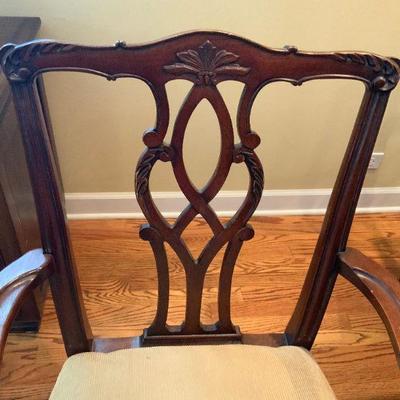 Chippendale Style Dining Room Set - Ball and Claw & 8 Chairs with King and Queen 