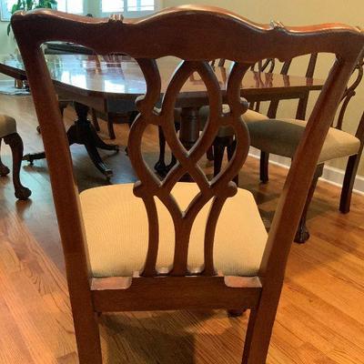 Chippendale Style Dining Room Set - Ball and Claw & 8 Chairs with King and Queen 