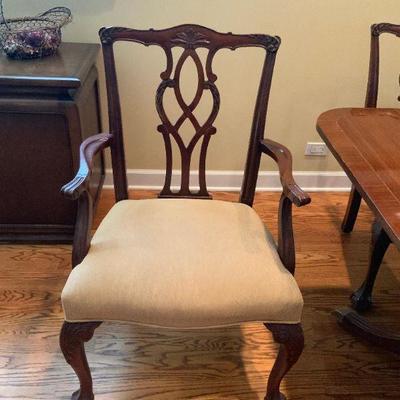 Chippendale Style Dining Room Set - Ball and Claw & 8 Chairs with King and Queen 