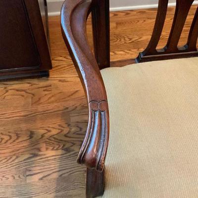 Chippendale Style Dining Room Set - Ball and Claw & 8 Chairs with King and Queen 