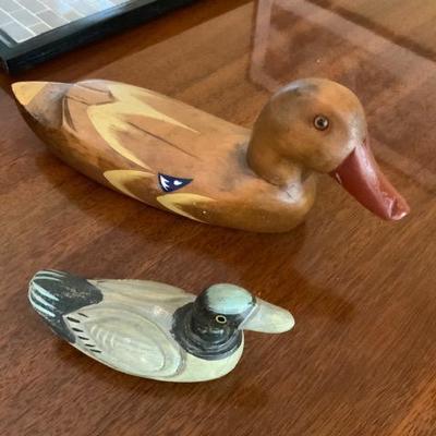 Vintage Antique DUCK DECOY Wood Collection Lot Of 10 Plus Swan 
