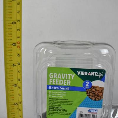 2 Lbs Gravity Feeder & Litter Scoop - New