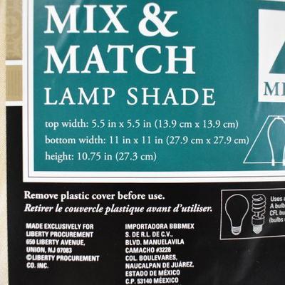 2 Ivory Medium Lamp Shades - New