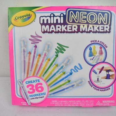Crayola Mini Neon Marker Maker - New