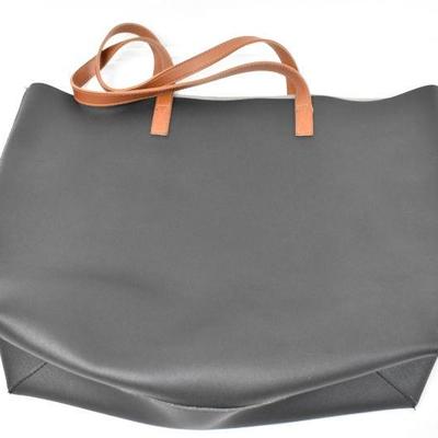 Black/Brown Faux Leather Bag by Cents of Style - New